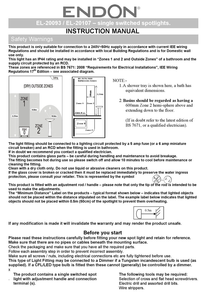 Endon EL-20093 instruction manual