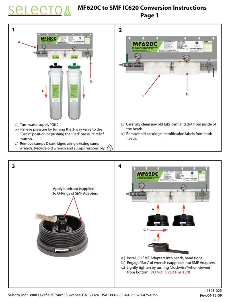 Selecto MF620C Conversion instructions