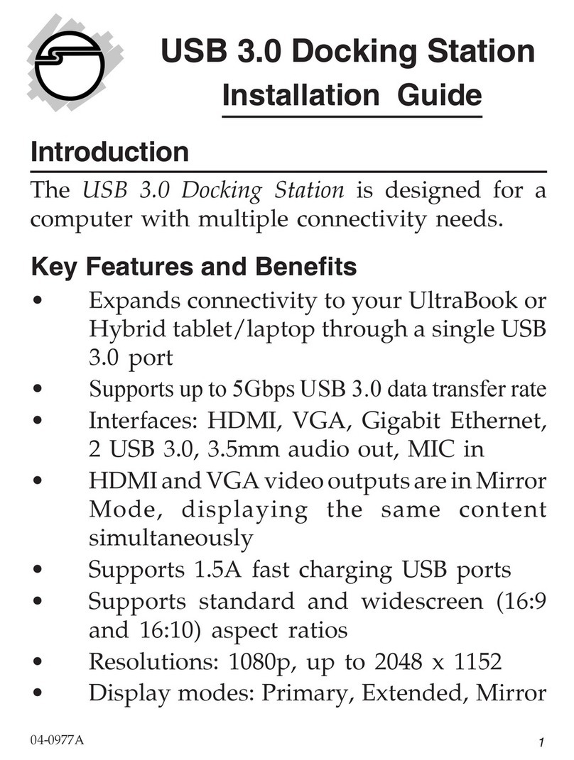 SIIG JU-DK0311-S1 User manual SIIG JU-DK0311-S1 User manual