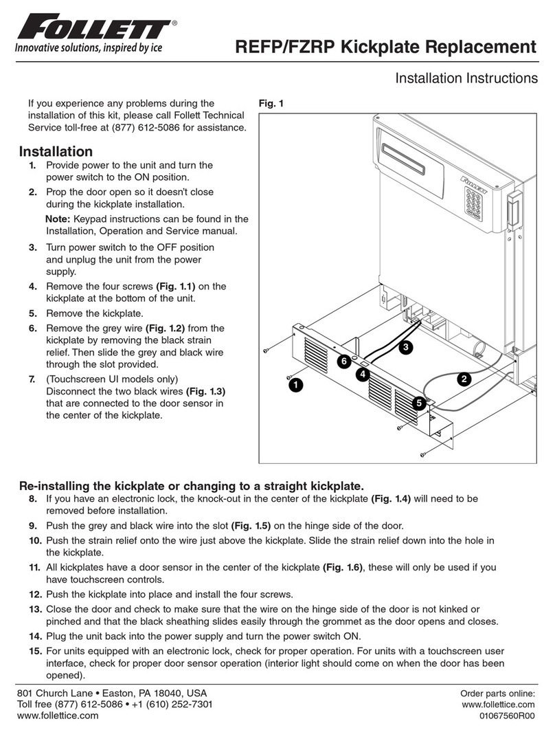 Follett REFP installation instructions