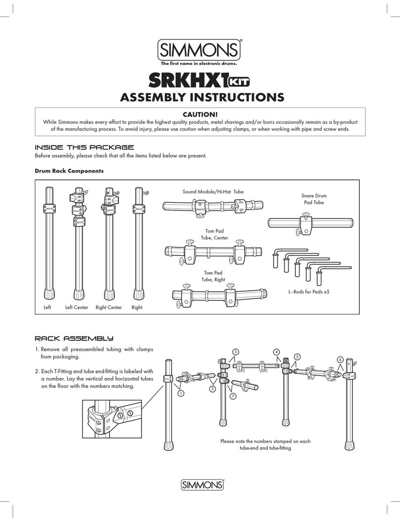 Simmons SD1500 User manual
