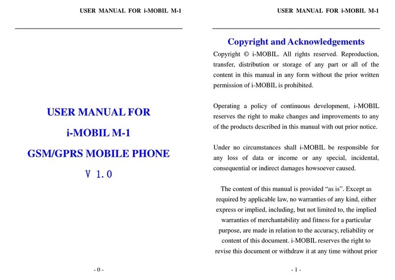 i-MOBIL M-1 User manual