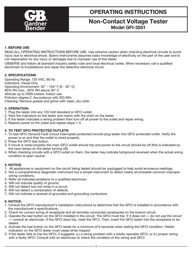 GB GFI-3501 operating instructions