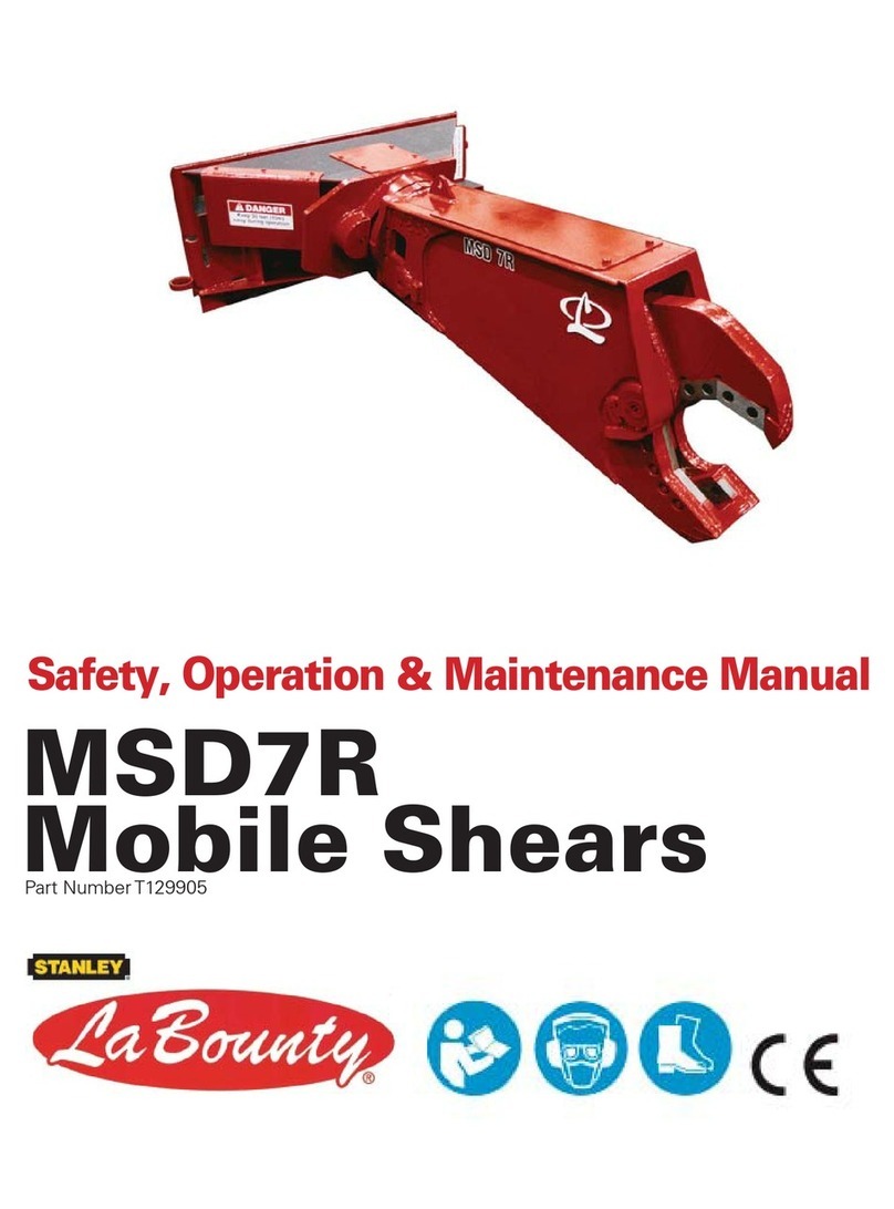 Labounty MSD7R Safety, operation & maintenance manual