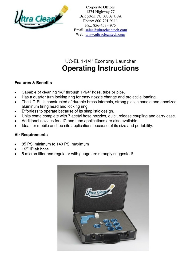 Ultra Clean UC-EL operating instructions Ultra Clean UC-EL operating instructions