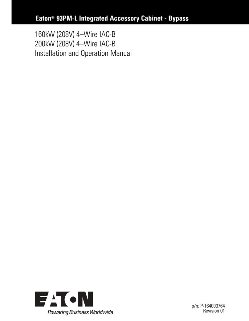 Eaton 93PM-L IAC-B User manual Eaton 93PM-L IAC-B User manual