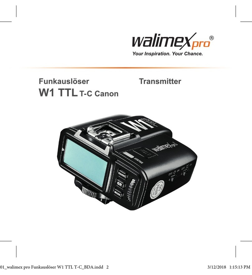 WalimeXPro W1 TTL T-C Canon instruction manual