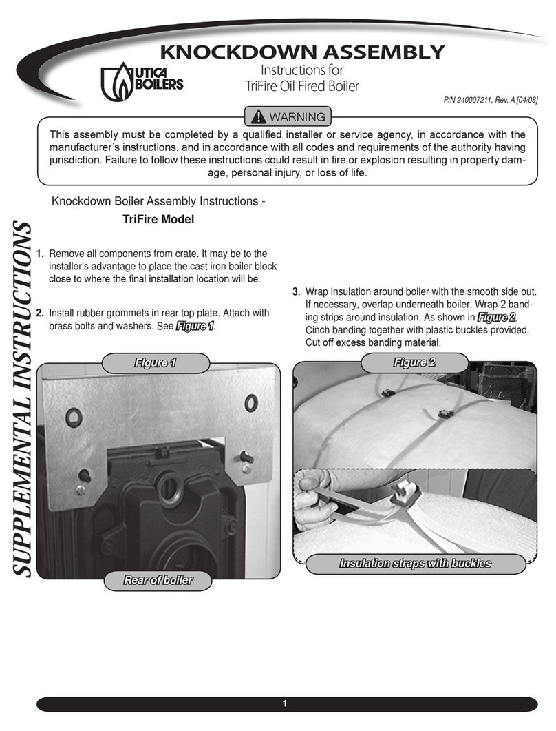UTICA BOILERS TriFire Assembly & instruction manual UTICA BOILERS TriFire Assembly & instruction manual
