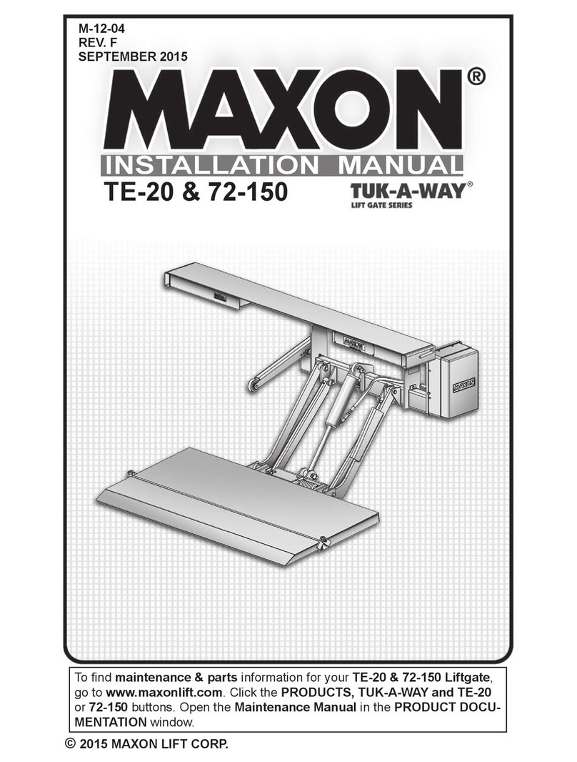 Maxon TE-20 User manual Maxon TE-20 User manual