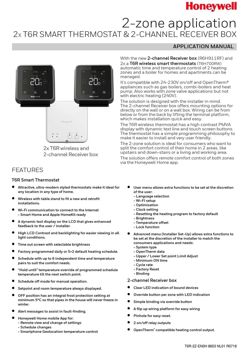 Honeywell R6H911RF Applications manual