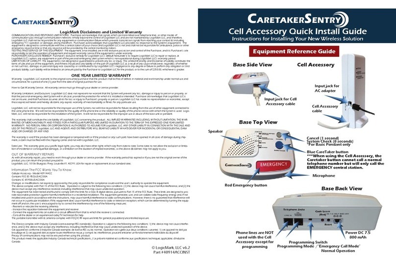 LogicMark CaretakerSentry Cell Accessory Quick install guide