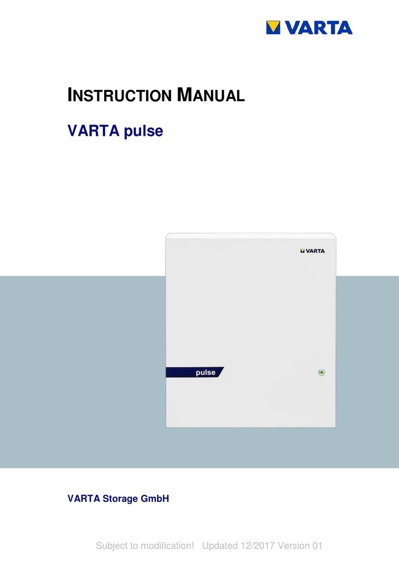 VARTA Storage GmbH VARTA pulse 3 instruction manual