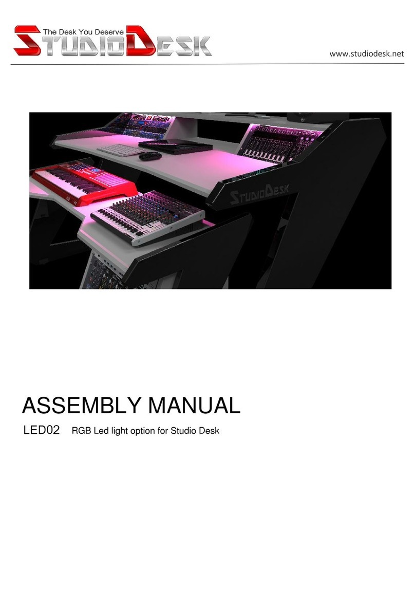 StudioDesk LED02 Assembly manual