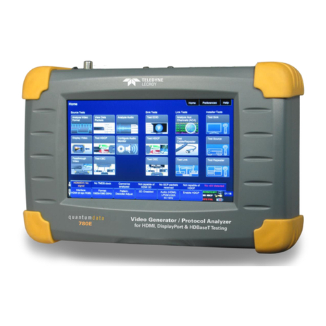 Teledyne Lecroy Quantumdata 780E User manual