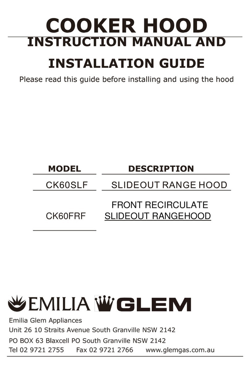 Emilia CK60SLF Instruction manual and installation guide
