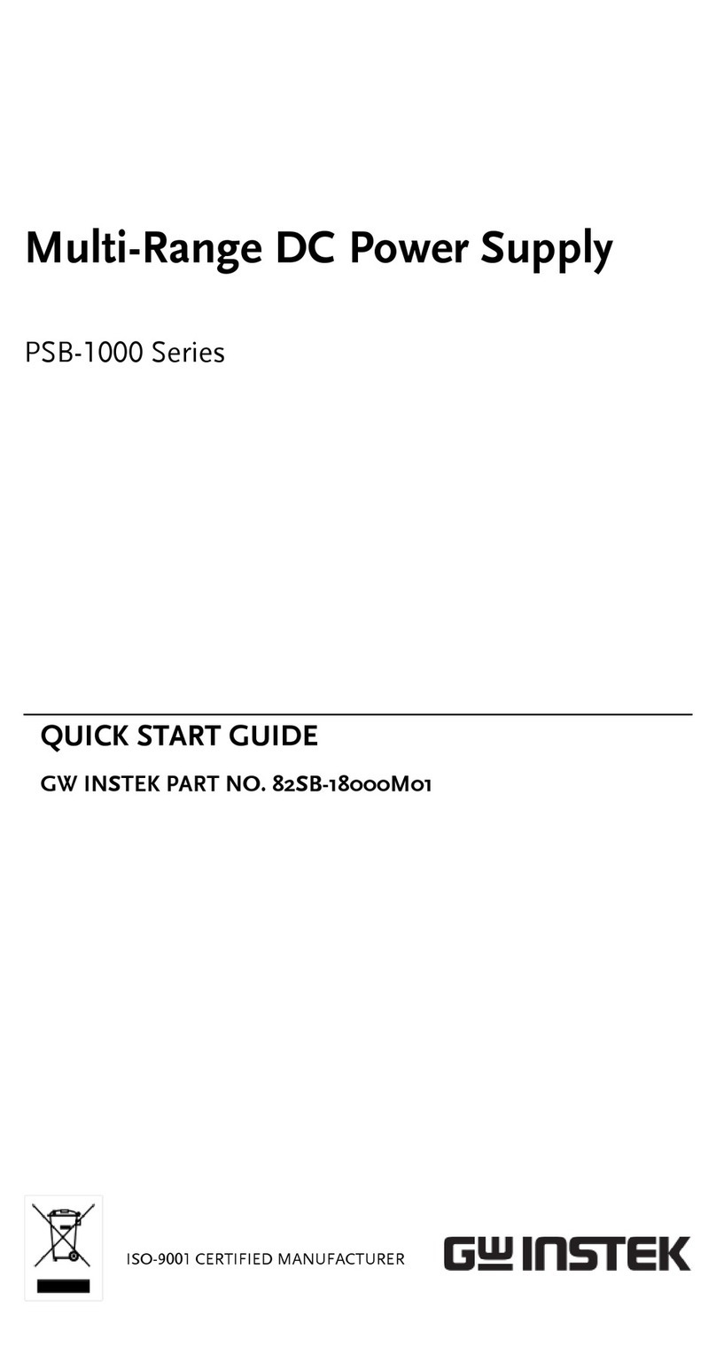 GW Instek PSB-1400M User manual GW Instek PSB-1400M User manual