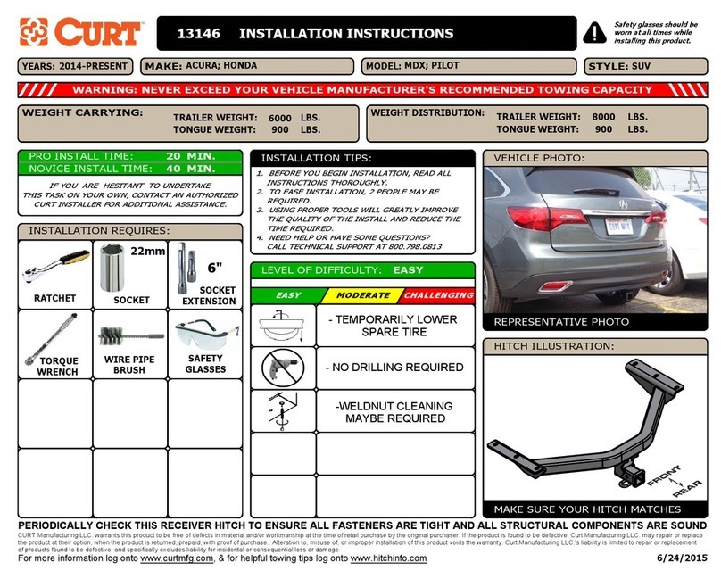 Curt Manufacturing 13146 Service manual