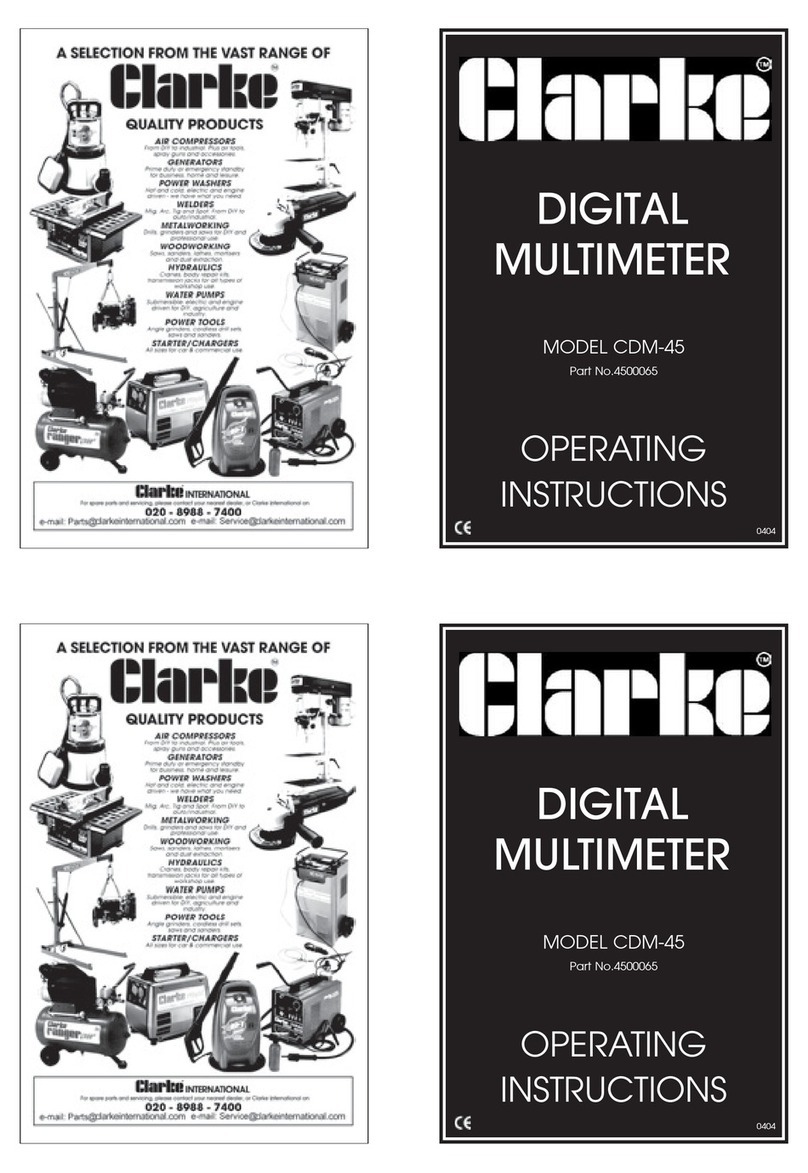 Clarke CDM-45 operating instructions