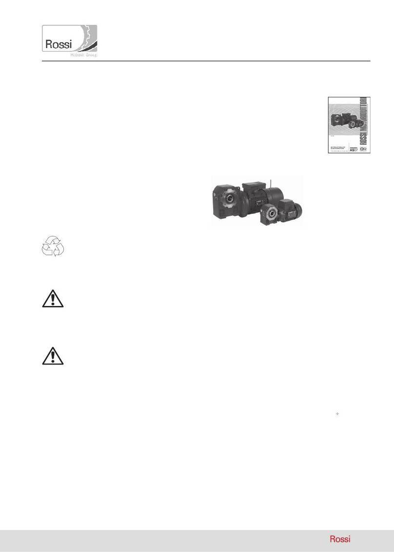Rossi AS07 Installation and maintenance instructions