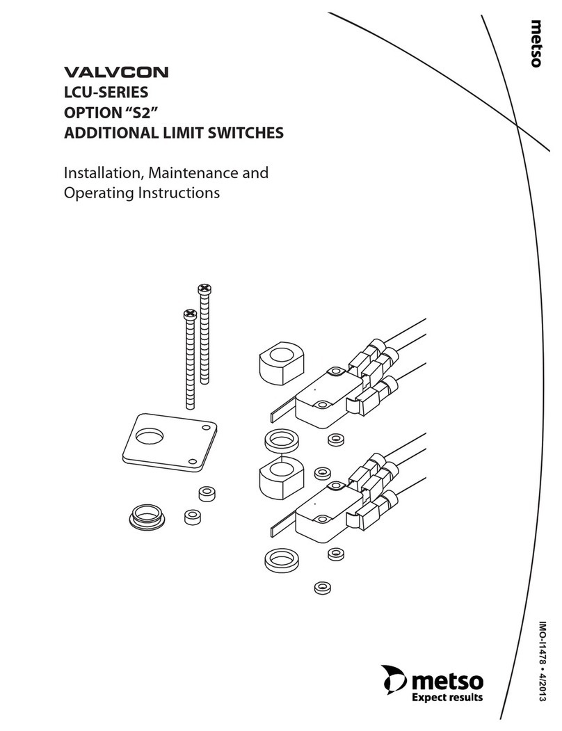 Metso Valvcon LCU Series Operating and maintenance manual
