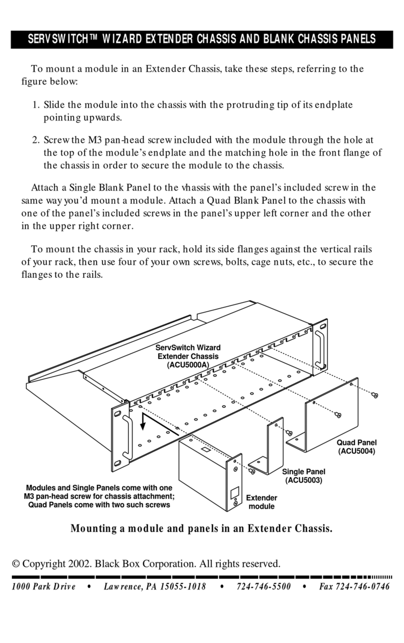 Black Box ServSwitch ACU5000A User manual Black Box ServSwitch ACU5000A User manual