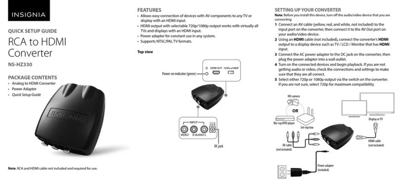Insignia NS-HZ330 Quick setup guide