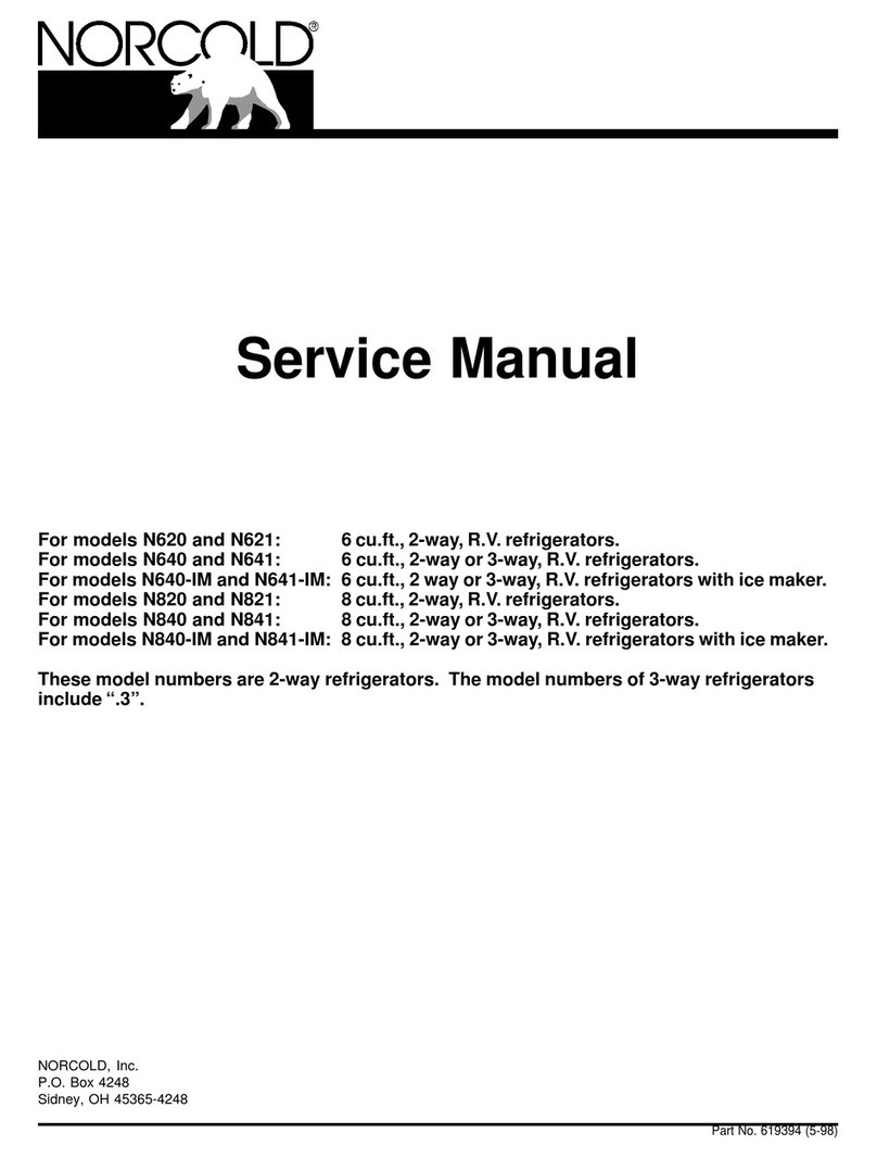 Norcold N620 User manual