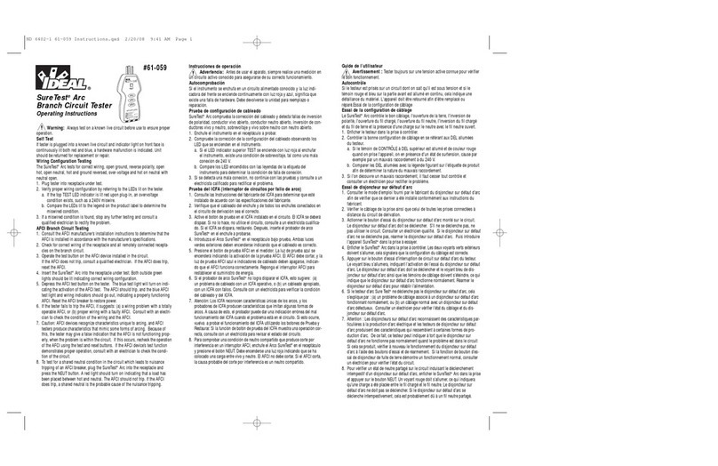 IDEAL 61-059 User manual