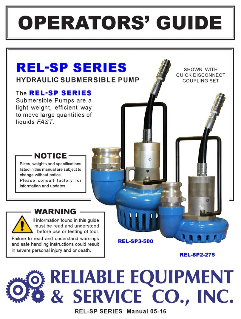 Reliable Equipment REL-SP SERIES Operator's guide