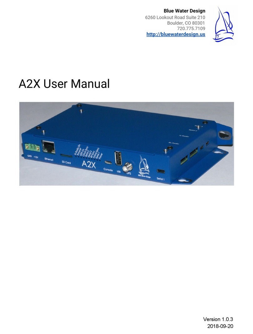 Blue Water Design A2X User manual
