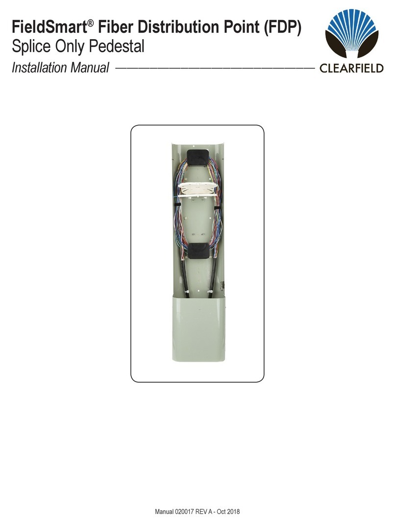 Clearfield FieldSmart Splice Only installation manual Clearfield FieldSmart Splice Only installation manual