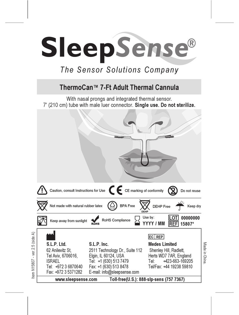 Sleep Sense ThermoCan Directions for use