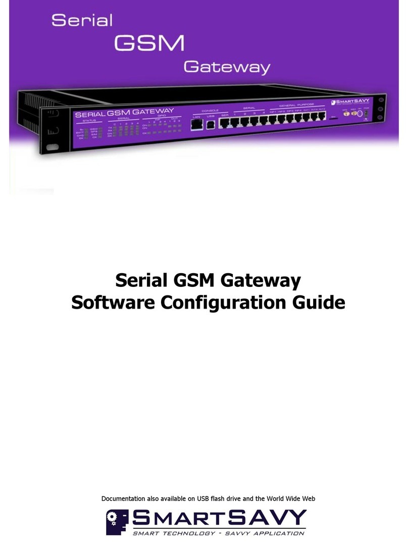 SmartSavy Serial GSM Gateway Software configuration guide
