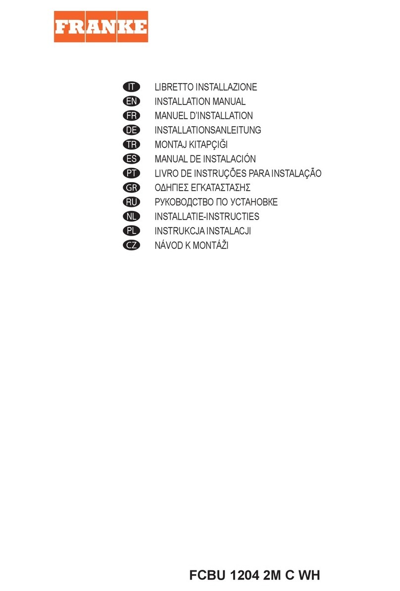 Franke Maris Built Under FCBU 1204 2M C WH installation manual