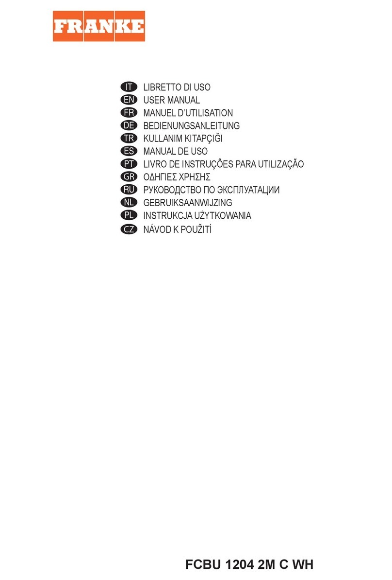 Franke Maris Built Under FCBU 1204 2M C WH user manual