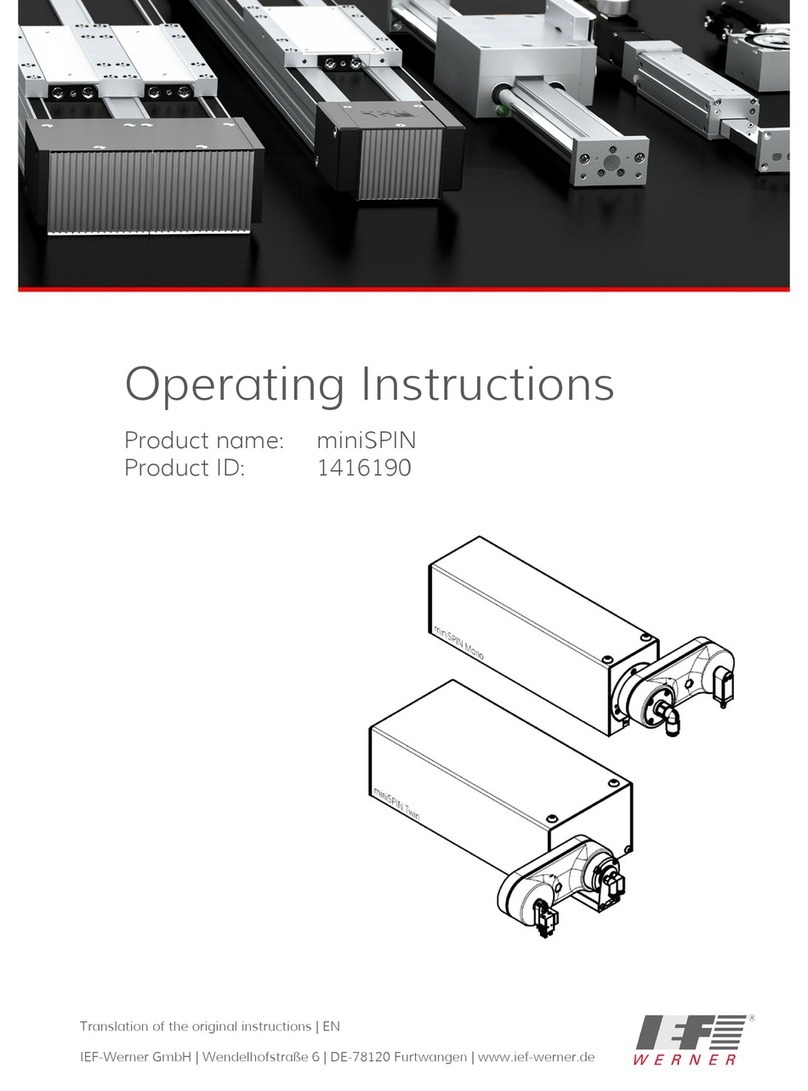 IEF Werner miniSPIN operating instructions IEF Werner miniSPIN operating instructions