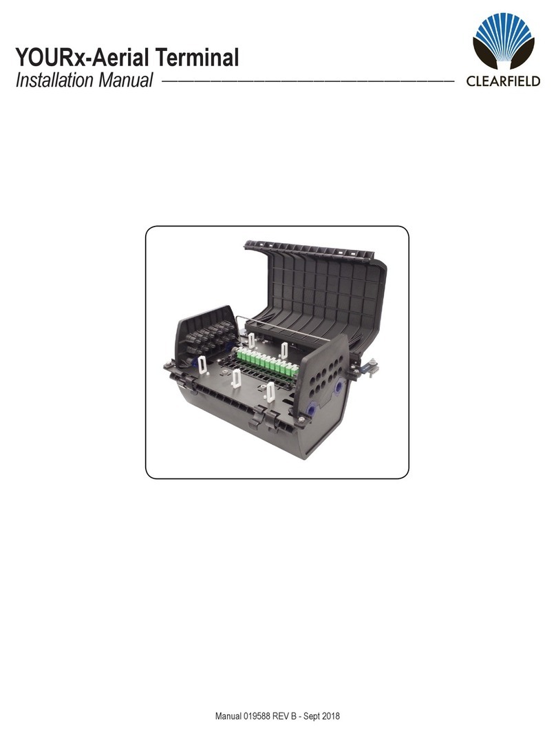 Clearfield YOURx-Aerial installation manual Clearfield YOURx-Aerial installation manual