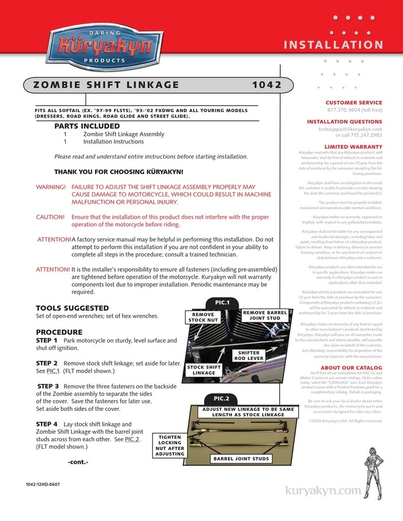 Kuryakyn 1042 installation instructions