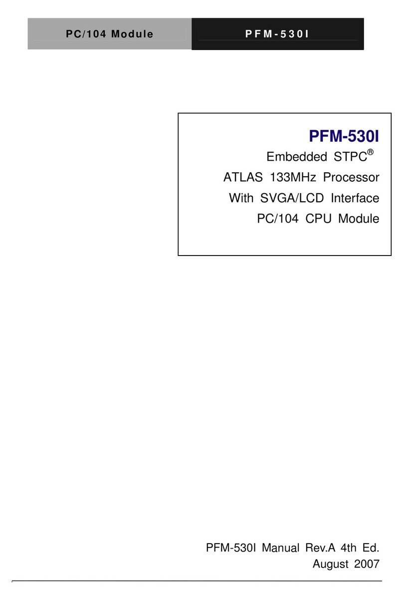 Aaeon PFM-530I User manual