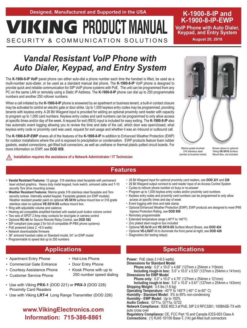 Viking K-1900-8-IP-EWP product manual