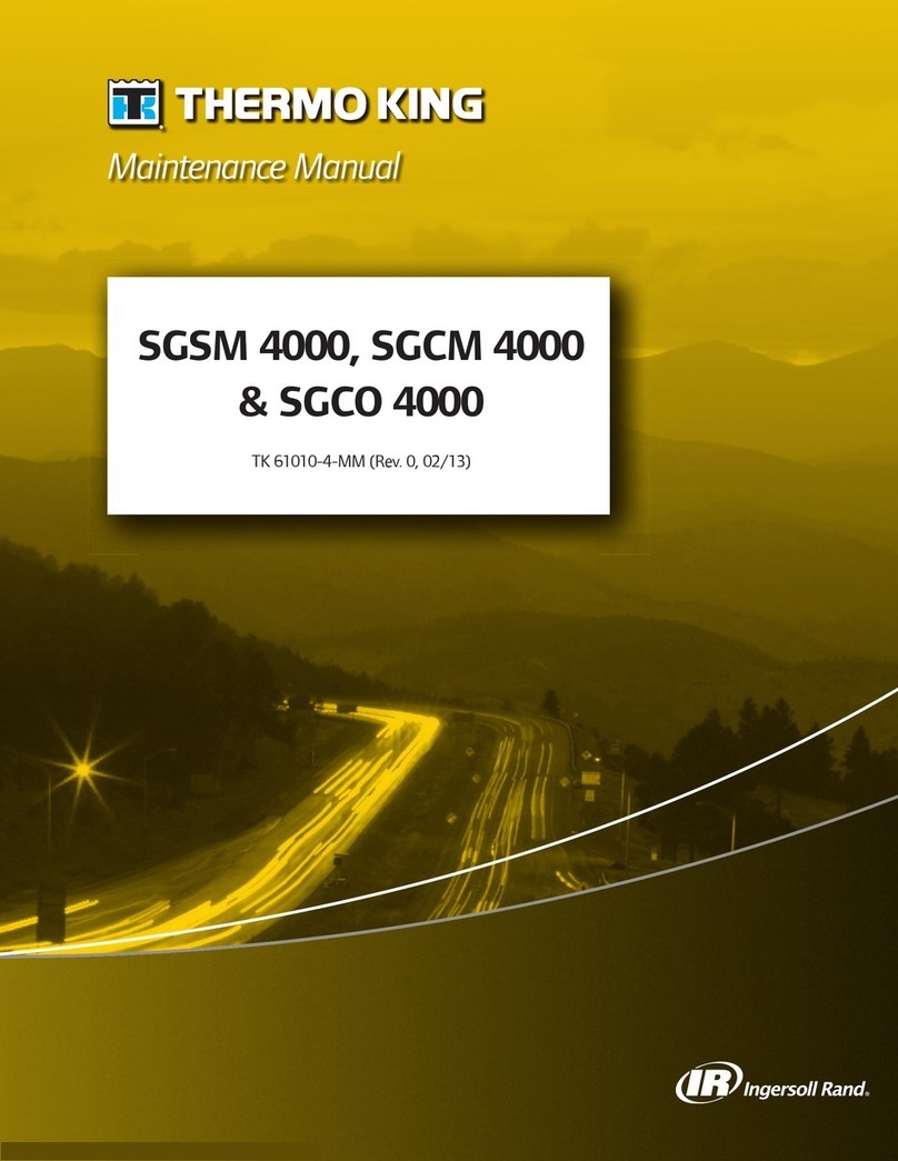 Ingersoll-Rand Thermo King SGCM 4000 Maintenance manual
