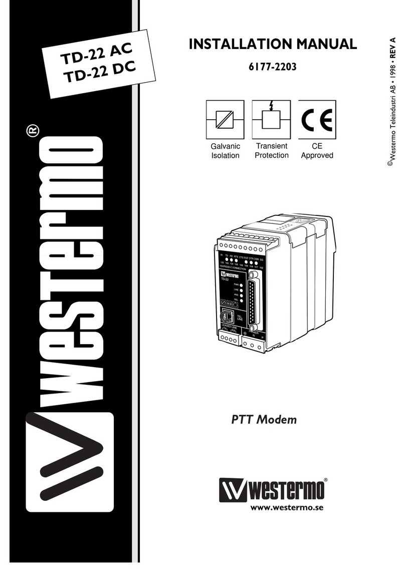 Westermo TD-22 AC User manual