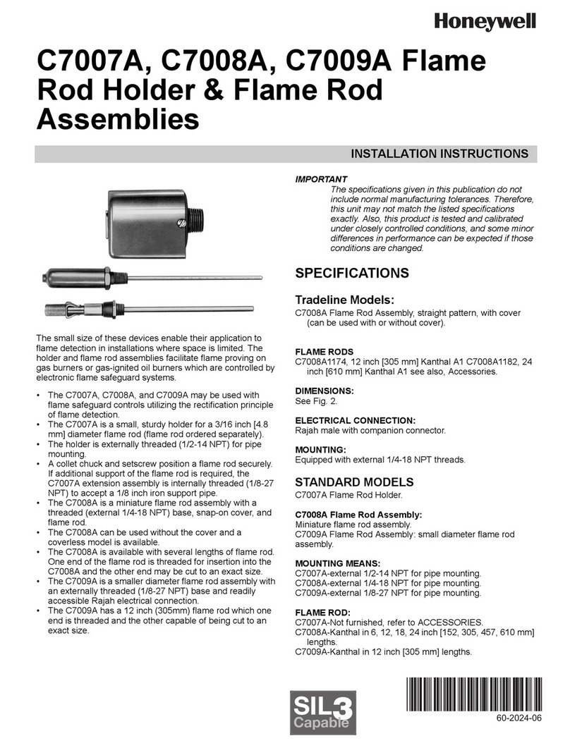 Honeywell C7007A installation instructions