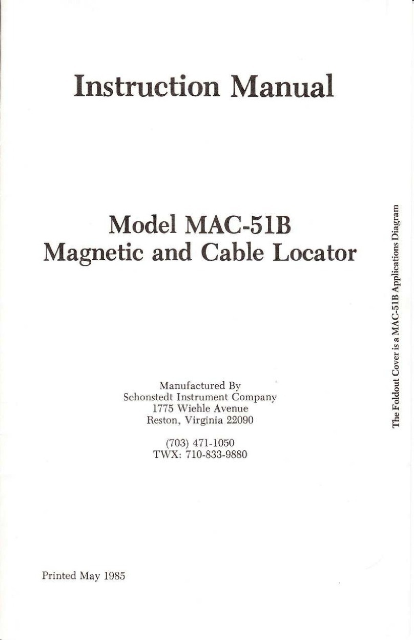 Schonstedt Instrument MAC-5lB User manual Schonstedt Instrument MAC-5lB User manual