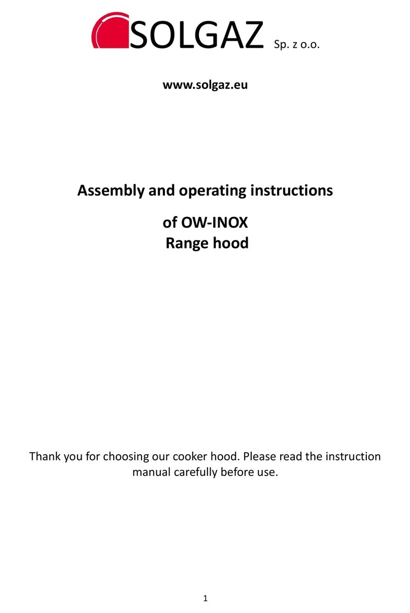 Solgaz OW-INOX Assembly and operating instructions