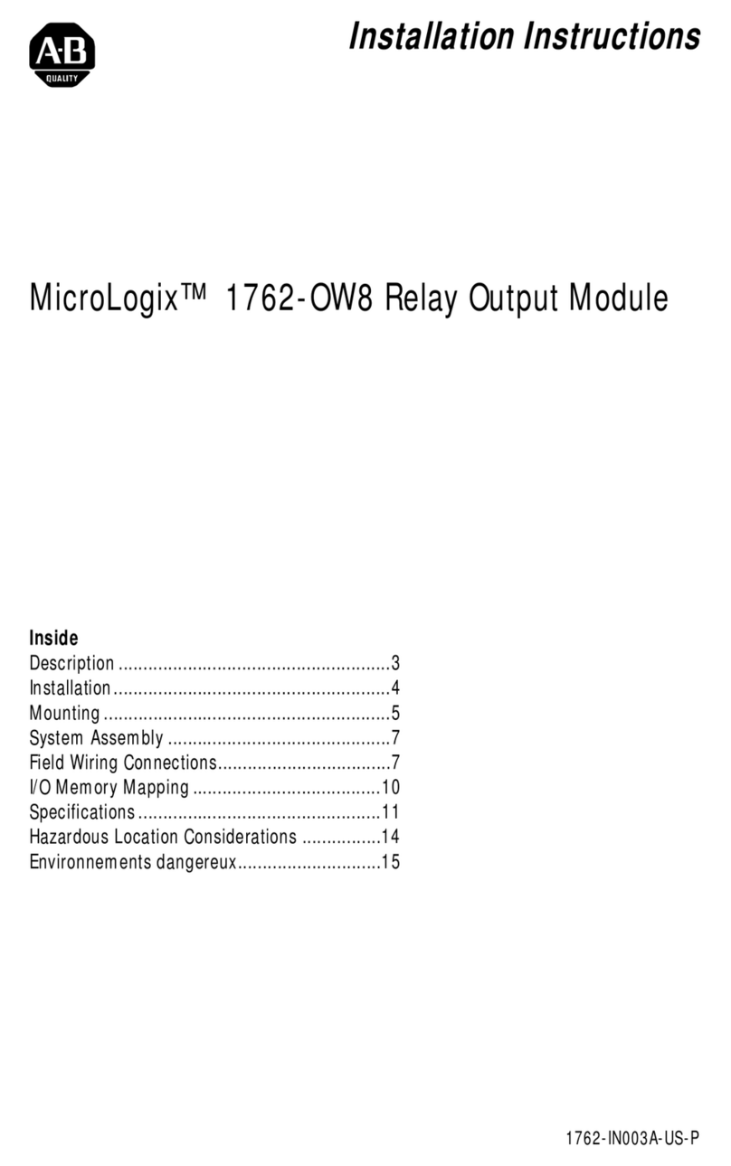 Allen-Bradley MicroLogix 1762-OW installation instructions