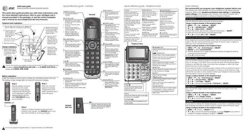 AT&T CL84200 User manual