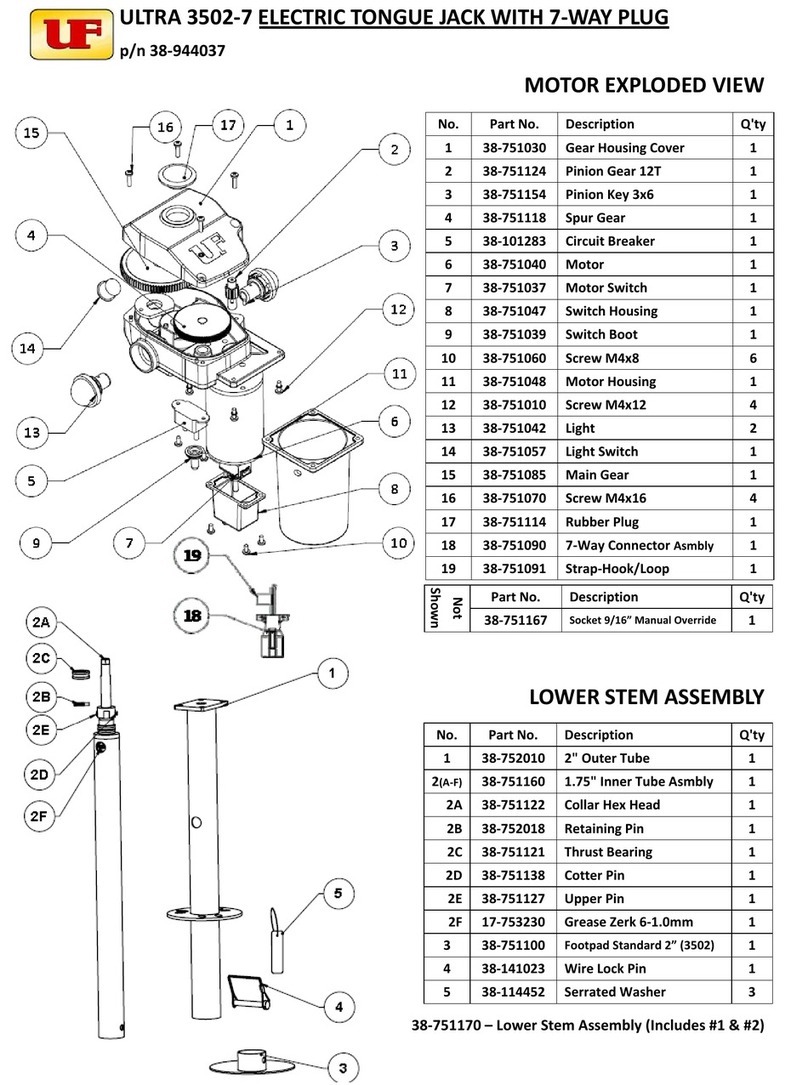 Ultra-Fab ULTRA 3502-7 Installation & operation