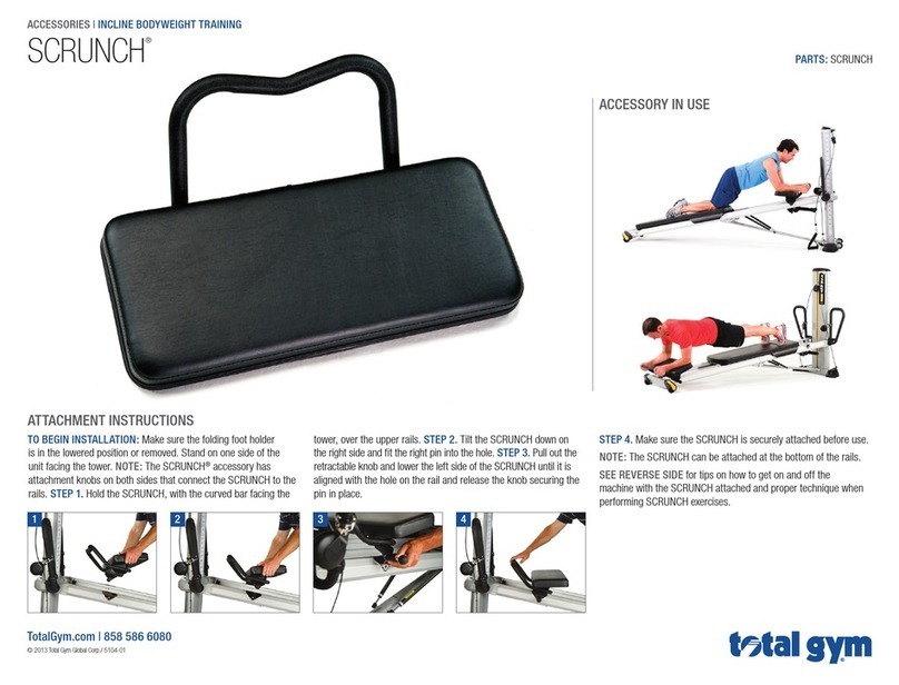 Total Gym SCRUNCH User manual