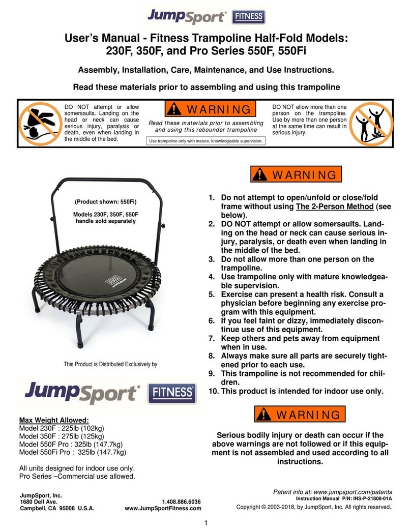 JumpSport 230f User manual